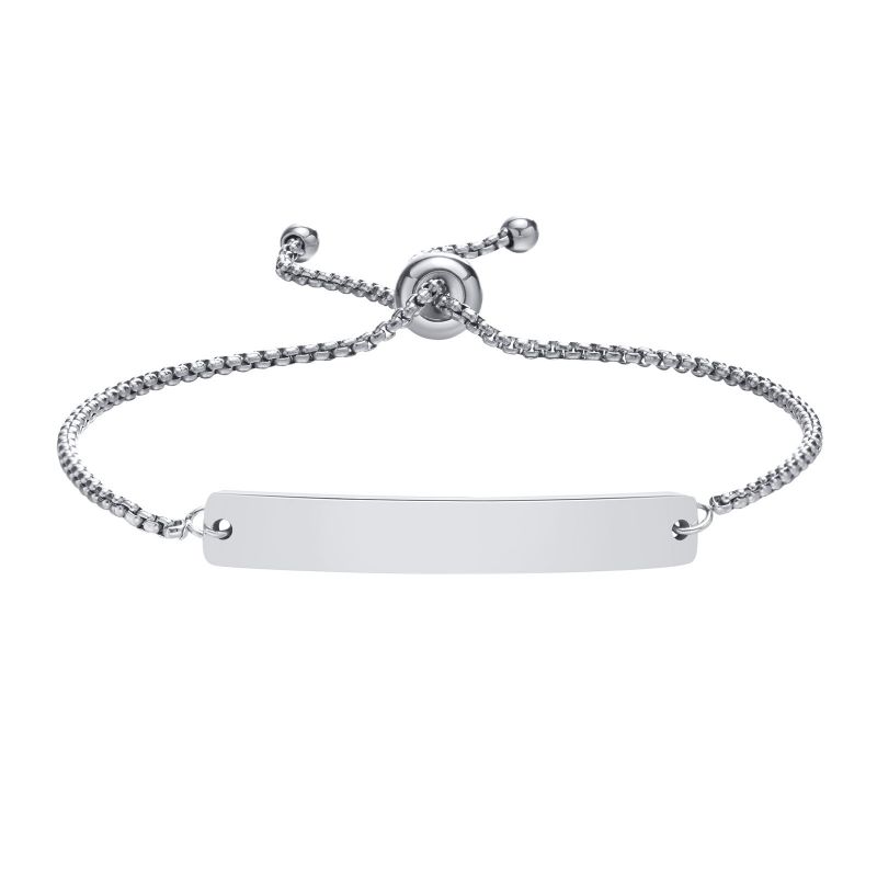 Fashion Steel Color Stainless Steel Curved Bracelet