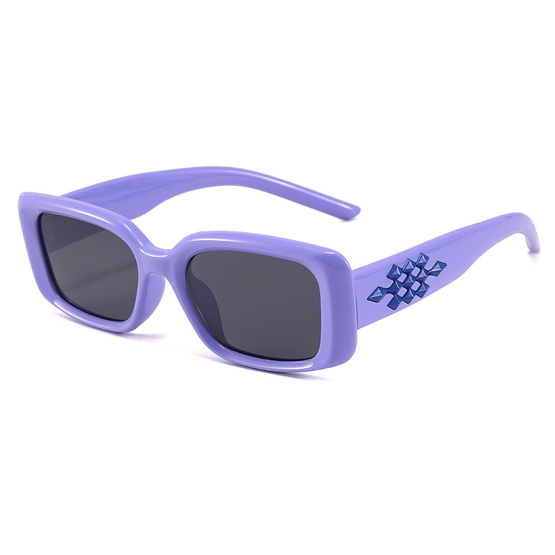 Fashion Purple Frame Tac Square Sunglasses
