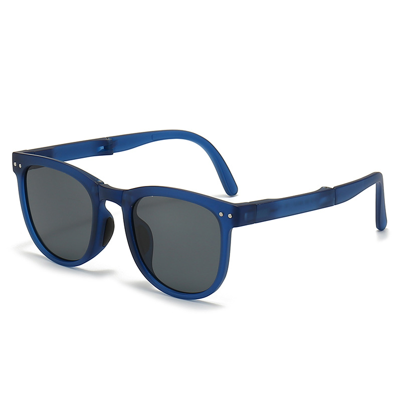 Fashion Sand Blue Frame Tac Large Frame Children's Sunglasses
