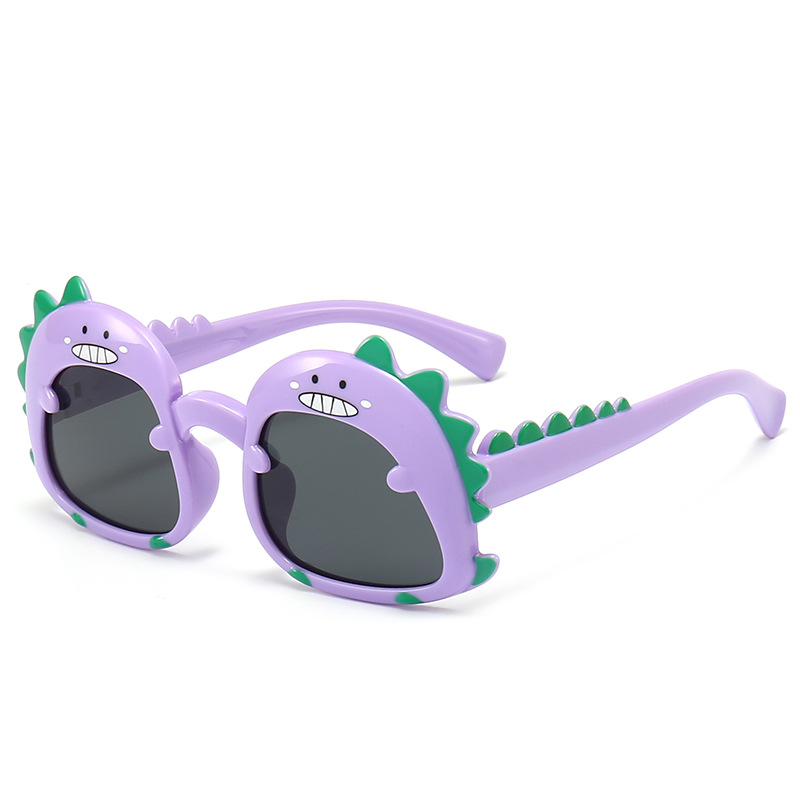 Fashion Purple Cartoon Little Dinosaur Children's Sunglasses