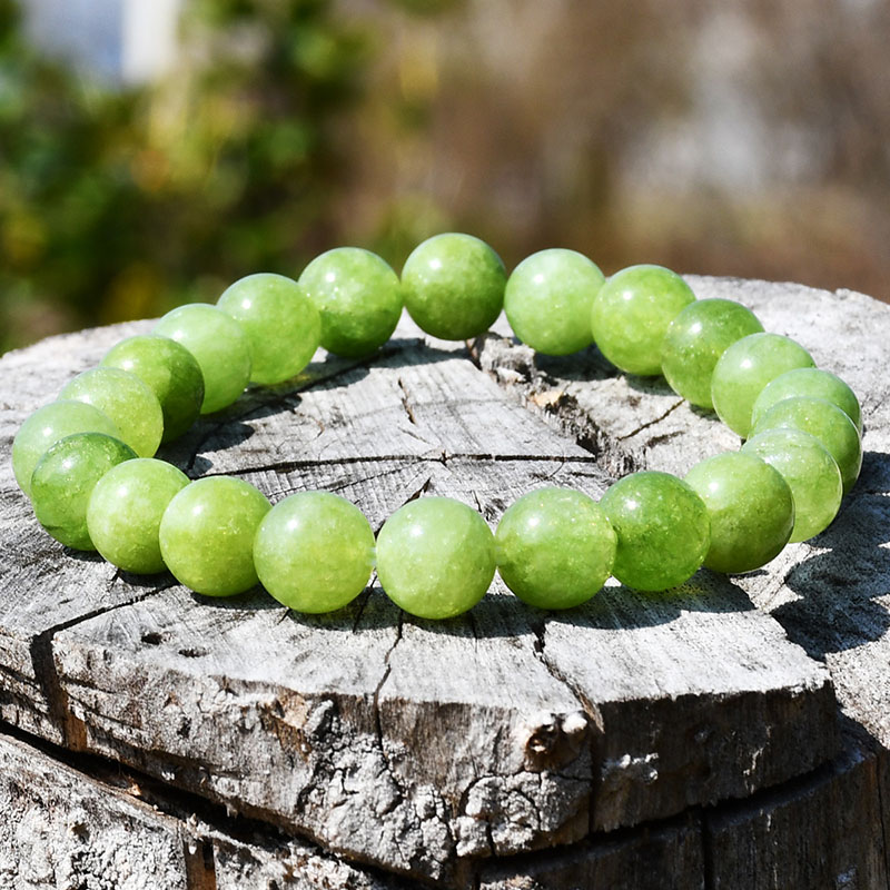 Fashion Olive Green Geometric Natural Stone Beaded Bracelet