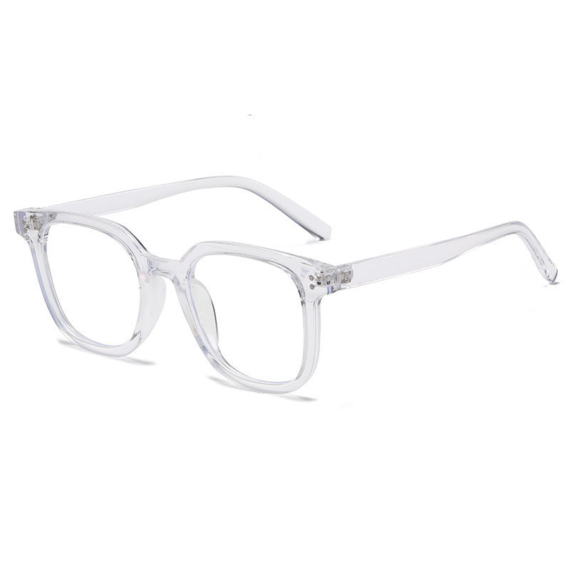 Fashion Transparent Frame Anti-blue Light Pc Square Rice Nail Sunglasses