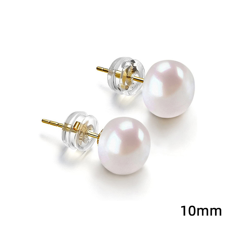 Fashion 10mm Imitation Pearl Earrings