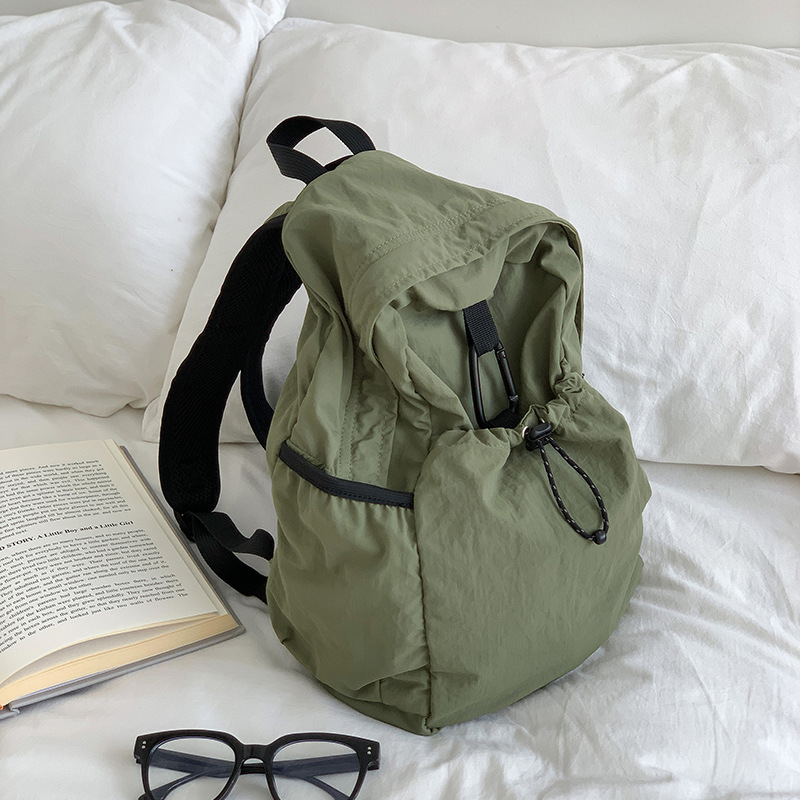 Fashion Green Nylon Large Capacity Backpack