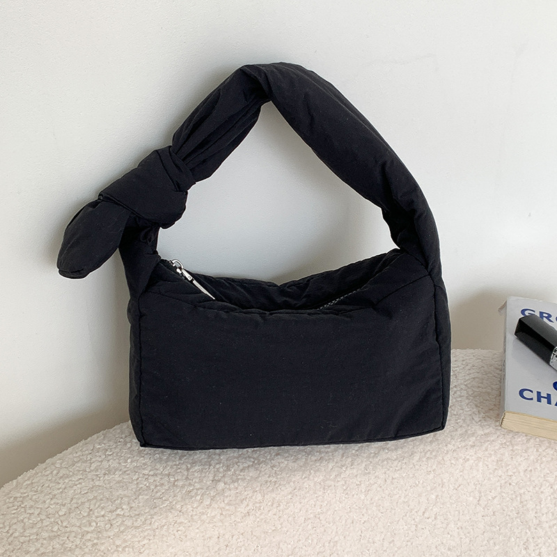Fashion Black Nylon Large Capacity Handbag