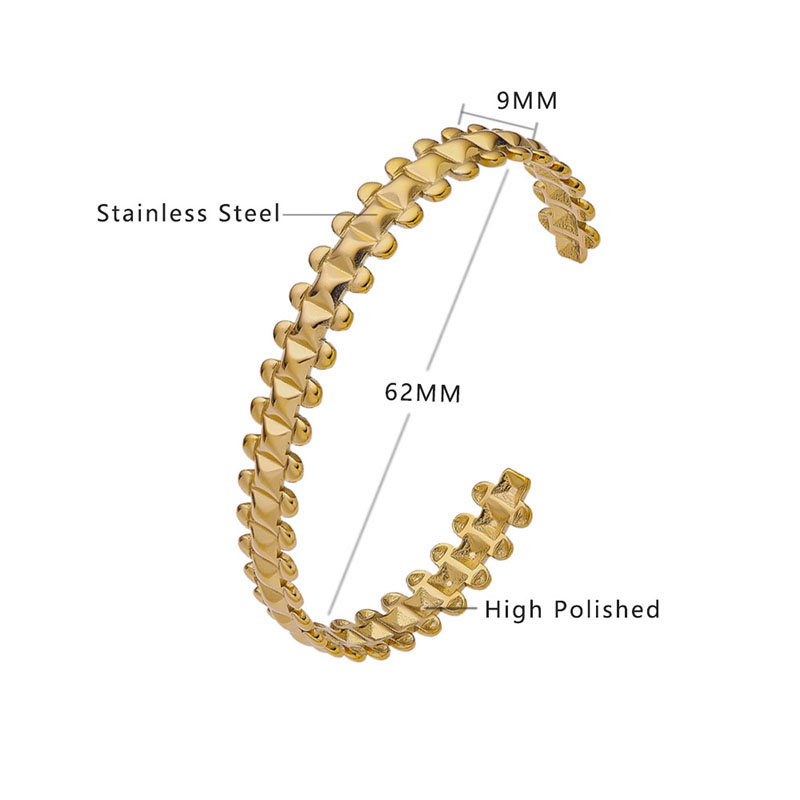 Fashion Bracelet Stainless Steel Geometric Open Bracelet