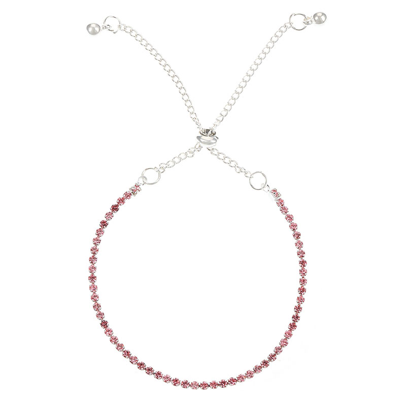 Fashion Red Alloy Diamond Claw Chain Bracelet