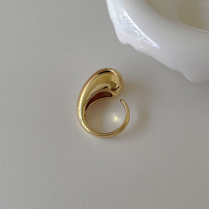 Fashion Gold Metal Comma Open Ring