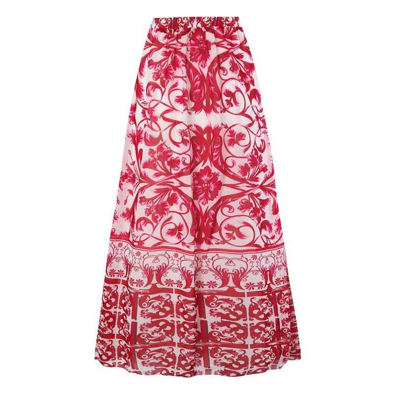 Fashion Skirt Polyester Printed Beach Skirt