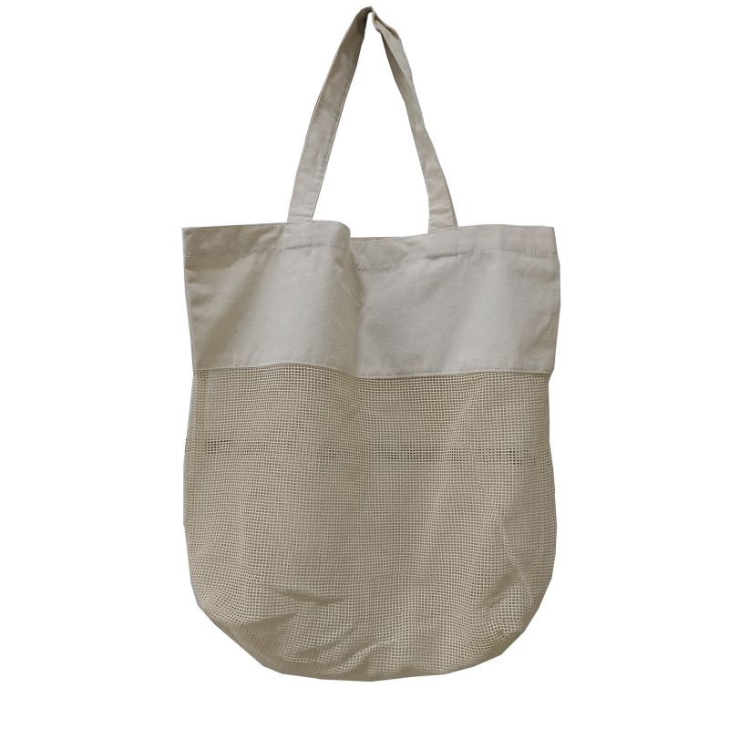 Fashion Beige/natural Color Polycotton Hollow Large Capacity Shoulder Bag