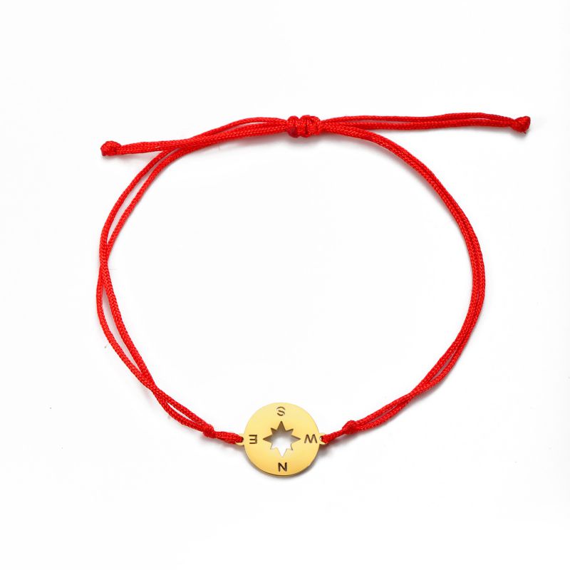 Fashion Gold Stainless Steel Compass Bracelet