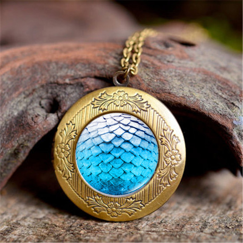 Fashion 12# Alloy Printed Round Necklace