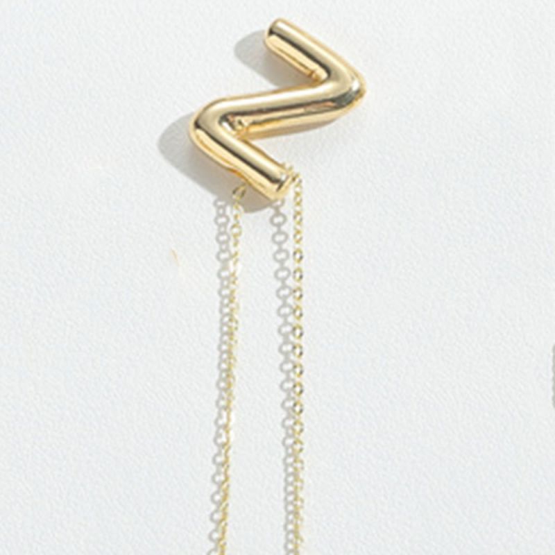 Fashion Z Copper 26 Letters Necklace