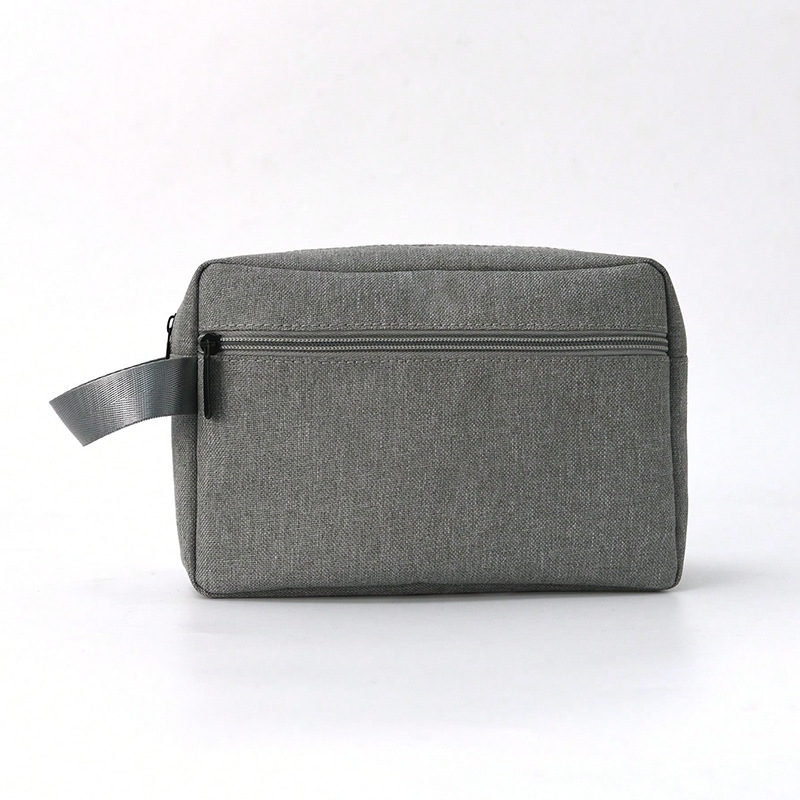 Fashion Grey Polyester Large Capacity Storage Bag