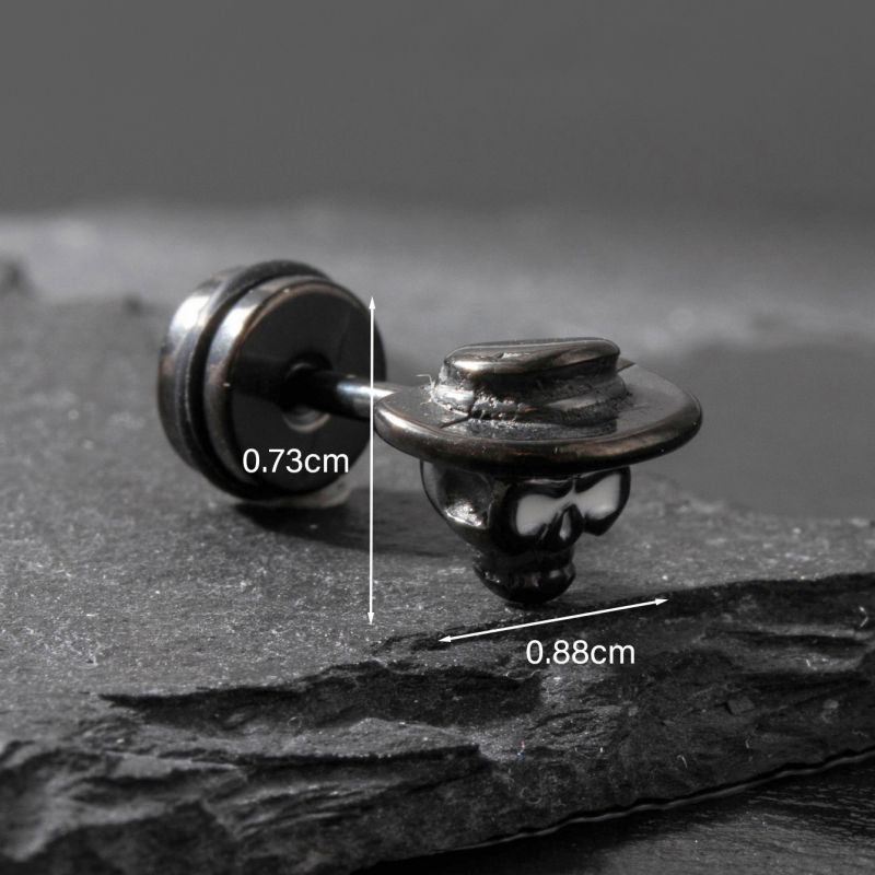 Fashion 7# Stainless Steel Geometric Men's Earrings (single)