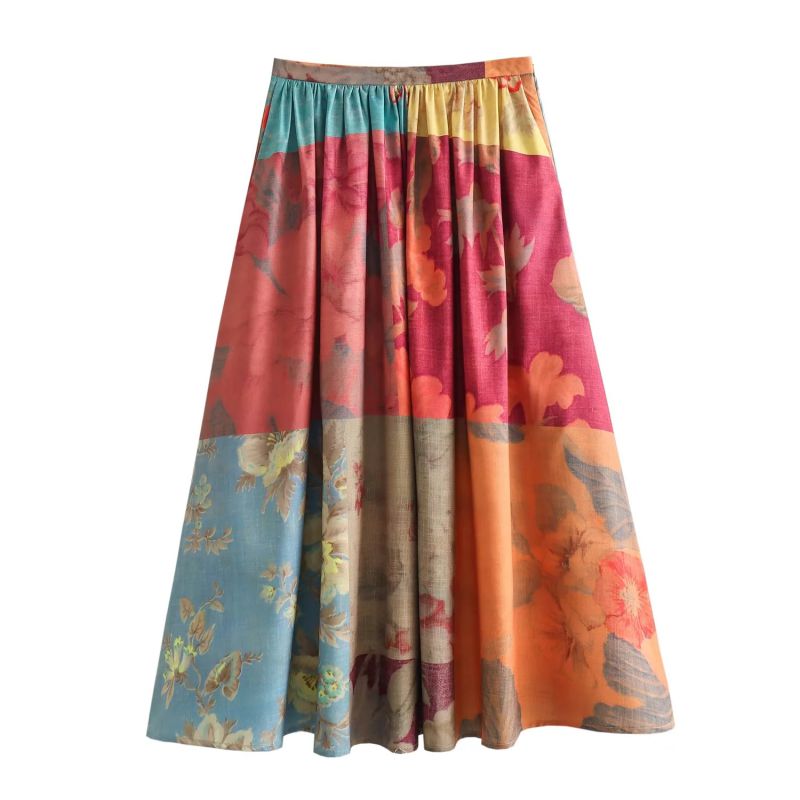 Fashion Printing Polyester Printed Skirt