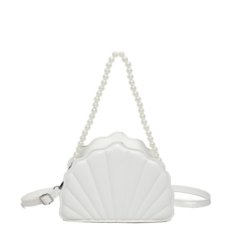 Fashion White Pu Shell Crossbody Bag