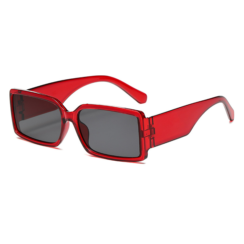 Fashion Red Ac Square Sunglasses