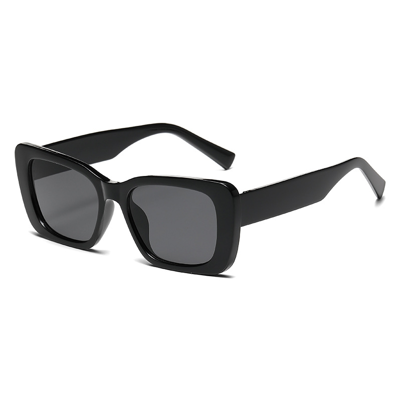 Fashion Black Large Square Frame Sunglasses