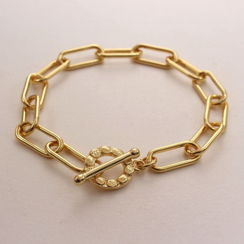 Fashion Gold Copper Geometric Chain Bracelet