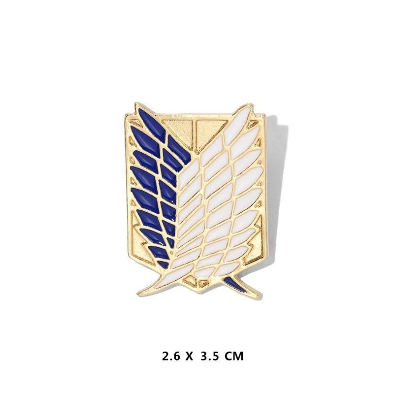 Fashion Wings Of Freedom [broch-gold And Blue] Alloy Geometric Brooch