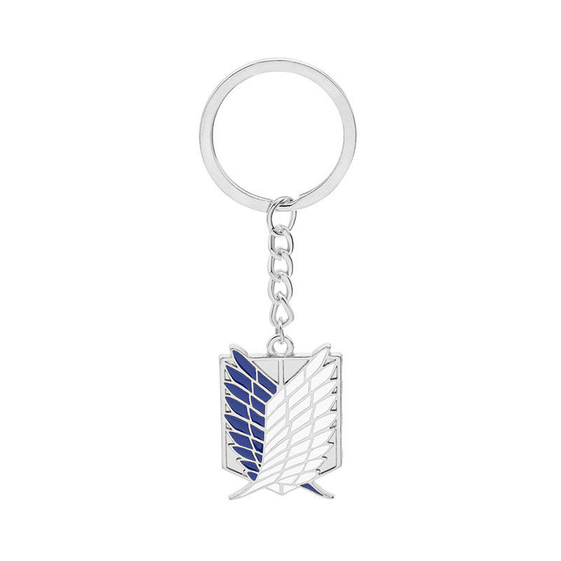 Fashion Wings Of Freedom [keychain-silver Blue] Alloy Geometric Keychain