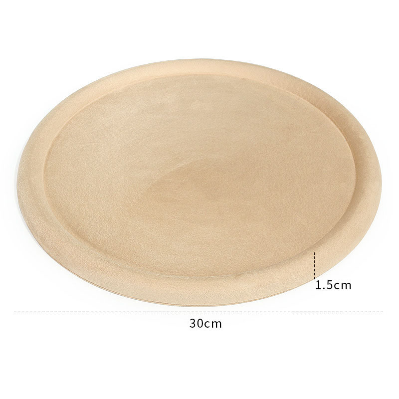 Fashion [khaki] Round Empty Plate H2 [big Round] Geometric Jewelry Display Stand