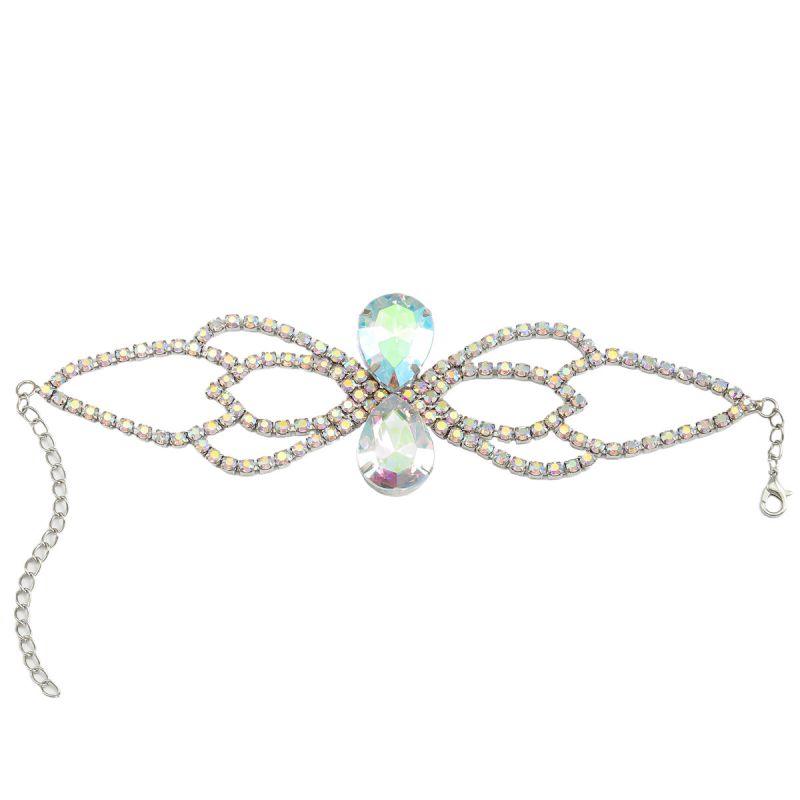 Fashion Silver Alloy Diamond Geometric Bracelet