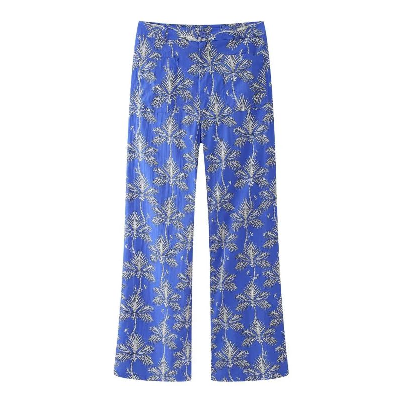 Fashion Print Color Polyester Printed Trousers