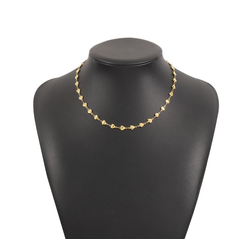 Fashion Gold Metal Love Necklace