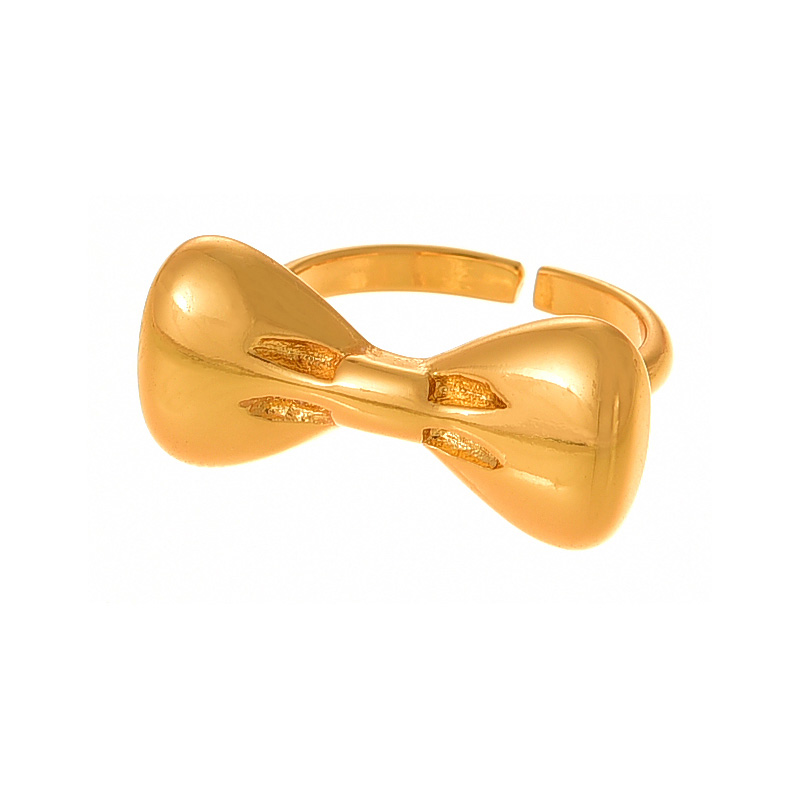 Fashion Golden 1 Copper Bow Ring
