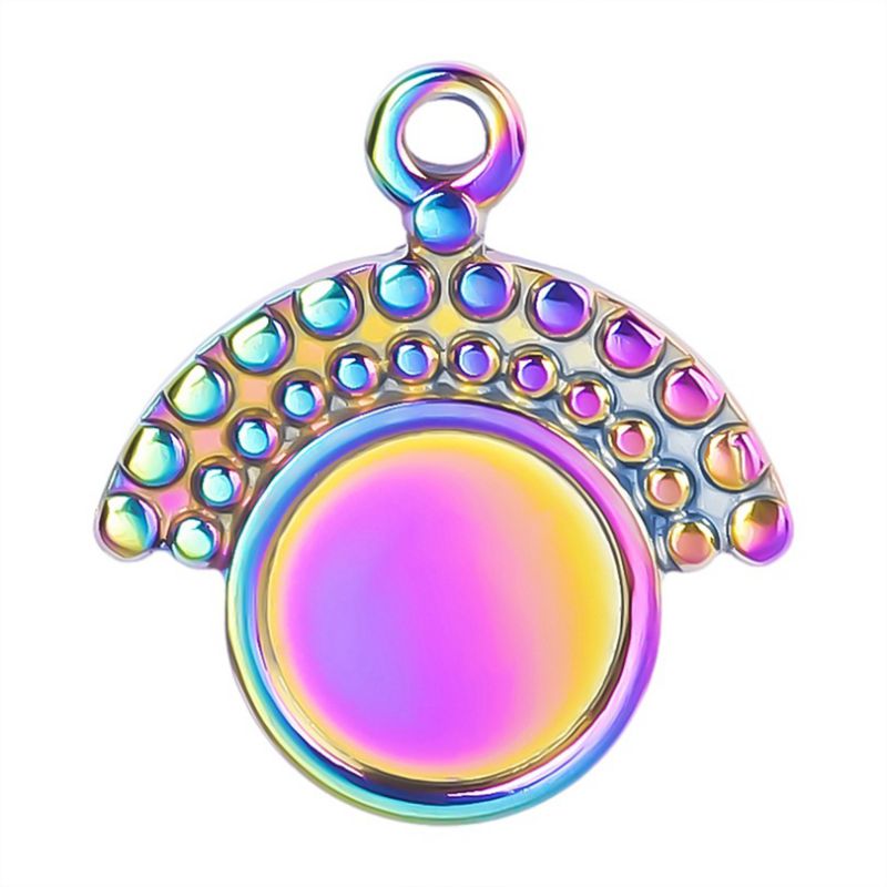 Fashion Color Stainless Steel Geometric Pendant