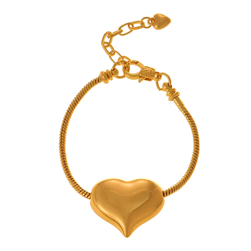 Fashion Gold Copper Love Pendant Necklace
