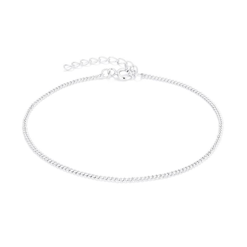 Fashion Silver Silver Geometric Chain Bracelet