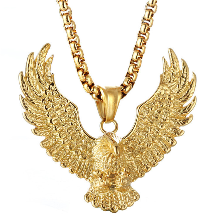 Fashion Gold Eagle Men's Necklace