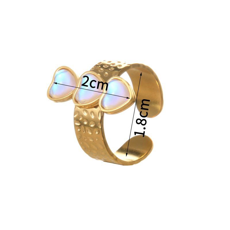 Fashion Three Love Rings Stainless Steel Love Ring