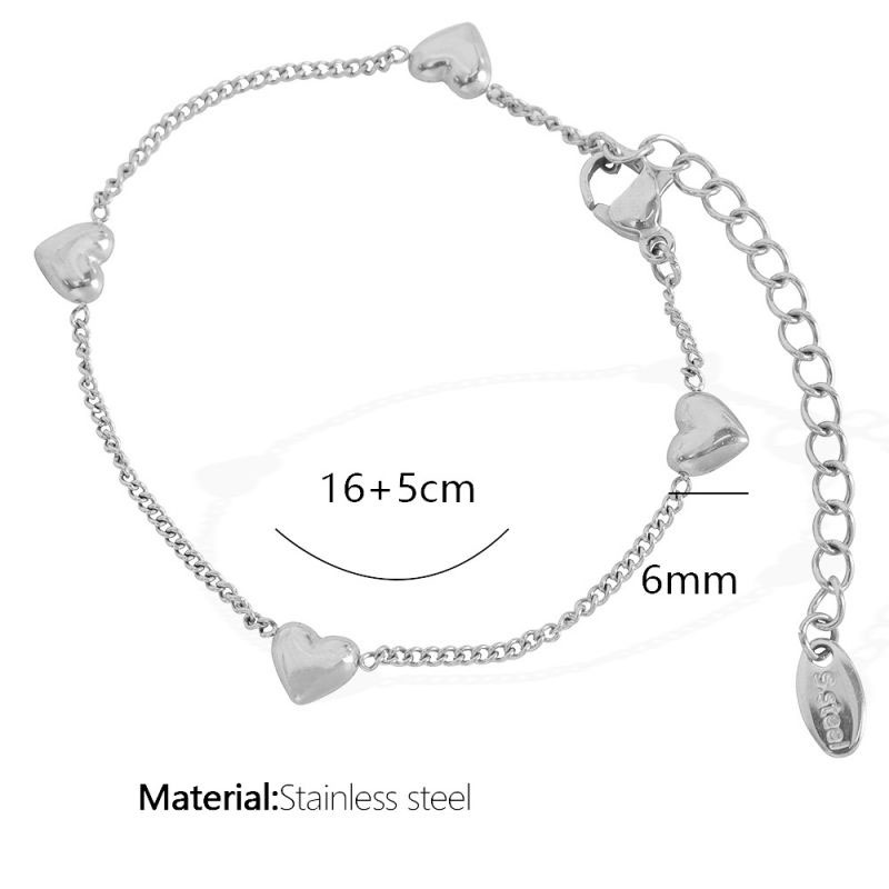 Fashion Silver Bracelet Titanium Steel Love Bracelet