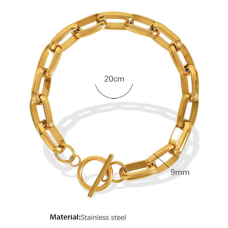 Fashion Gold Bracelet Stainless Steel Chain Bracelet