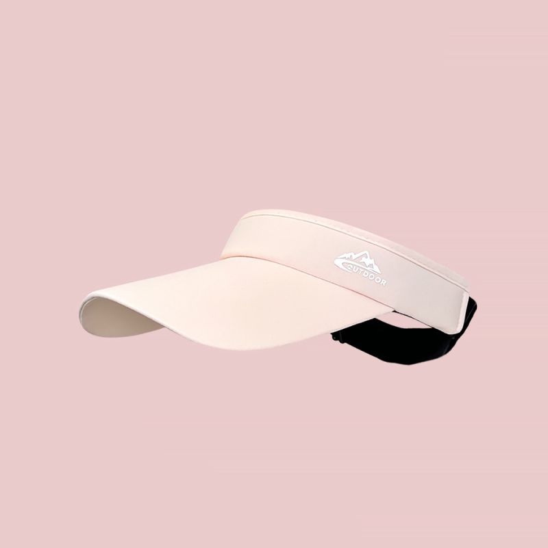 Fashion Sports Empty Top Hat:mountain Letters (y2k Millennium Pink) Large Brim Sun Hat