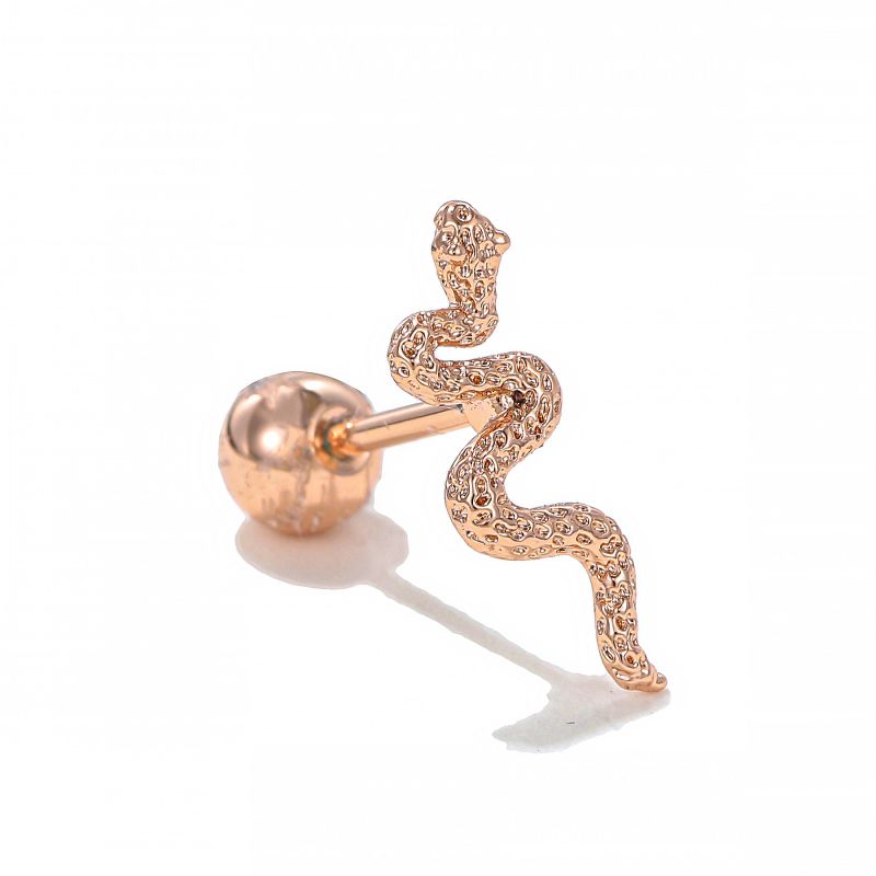 Fashion 30# Copper Diamond-encrusted Geometric Piercing Nails (single)