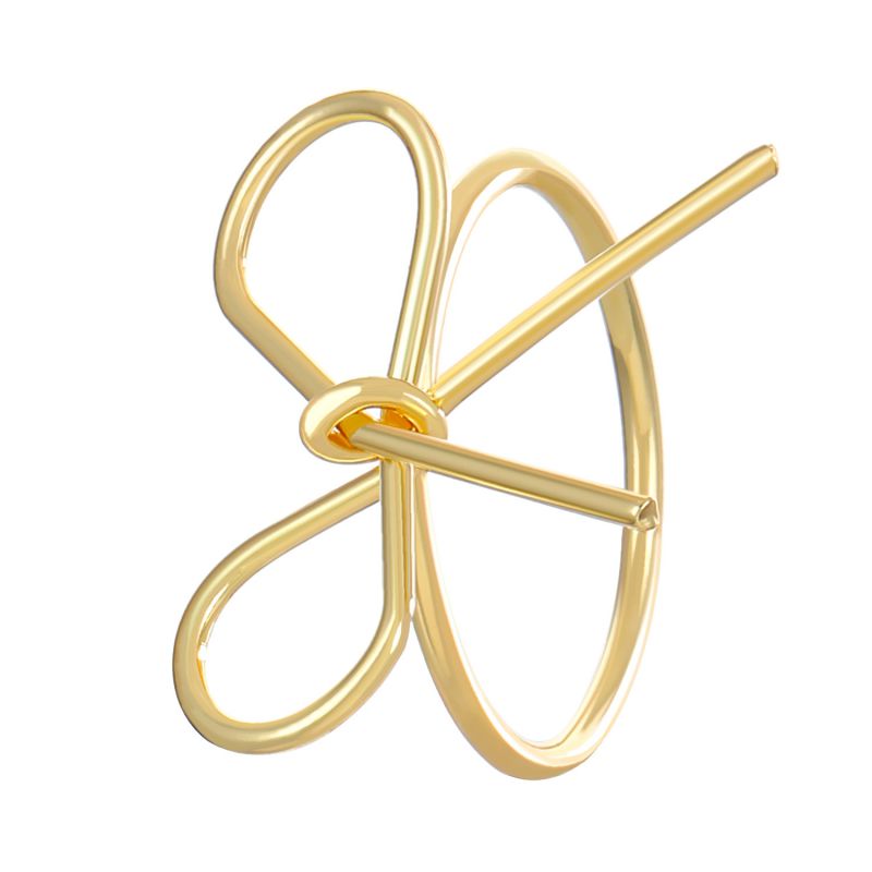 Fashion Gold Alloy Bow Ring