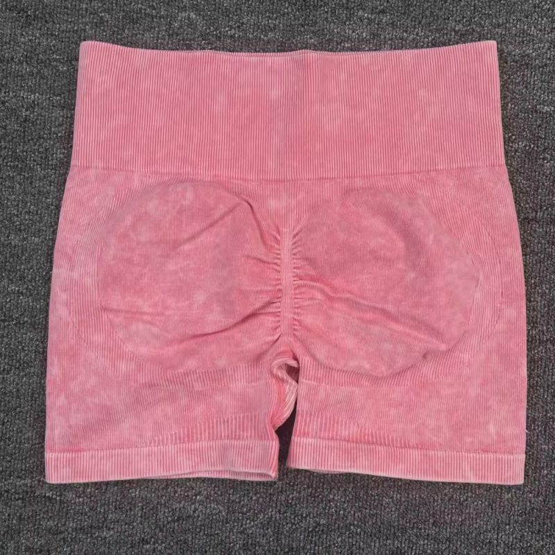 Fashion Pink Shorts Frosted Seamless Shorts