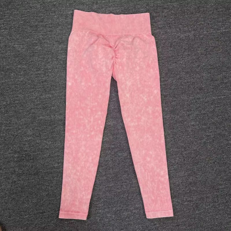 Fashion Pink Trousers Frosted Seamless Trousers