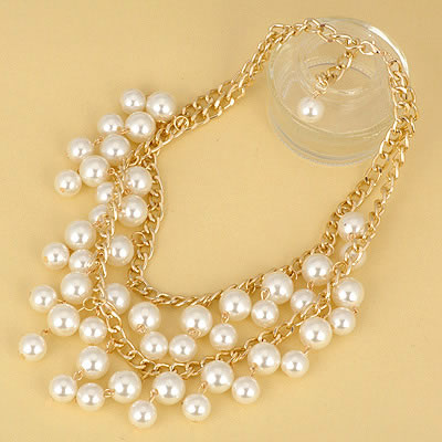 Beauteous White Pearl Double Layer