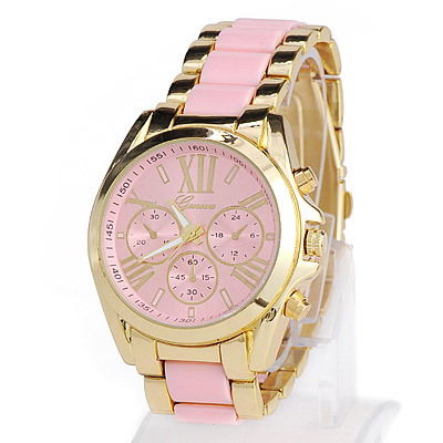 High-quality Pink Roman Numerals Pattern Simple Design