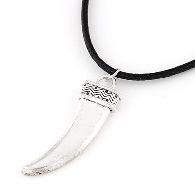 Personalized Silver Color Spike Shape Pendant Decorated Simple Design