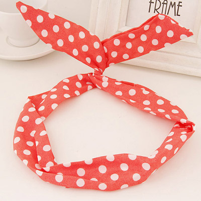 Sweet Red Dots Pattern Simple Design  Fabric Hair band hair hoop