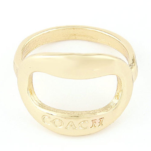 Fashion Gold Color Letter Pattern Decorated Geometric Shape Design  Alloy Korean Rings