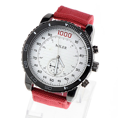 Creative Red Dial Plate Shape Simple Design