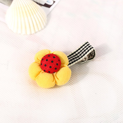 Fashion Yellow&red Dot Pattern Decorated Flower Design